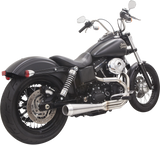 BASSANI XHAUST Road Rage 3 Exhaust - Stainless  1991-2017 Dyna /Fat Bob 1D1SS