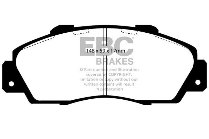 EBC 97 Acura CL 3.0 Greenstuff Front Brake Pads DP2872