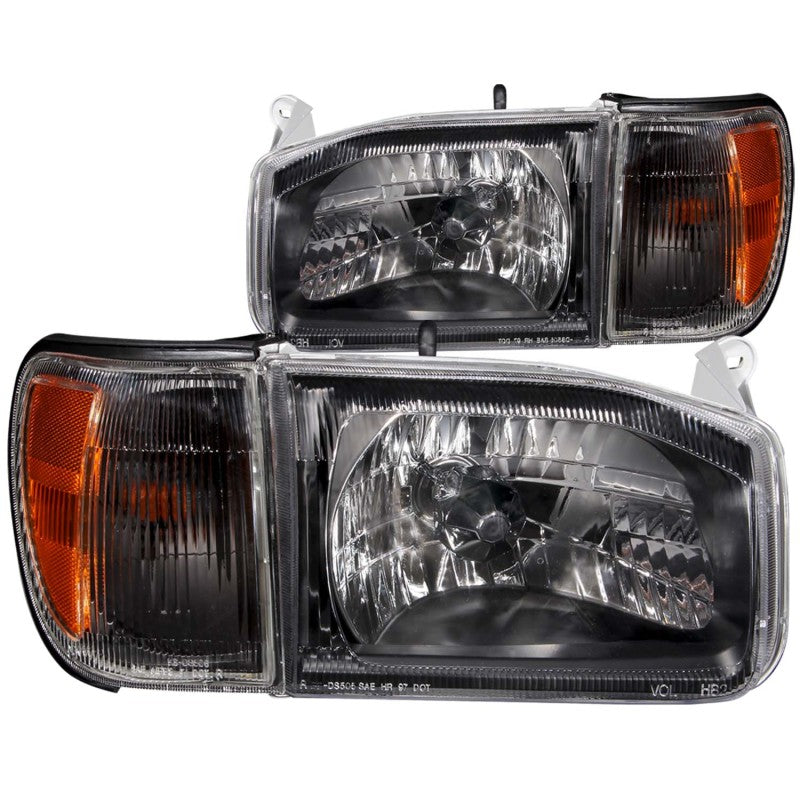 ANZO 1999-2004 Nissan Pathfinder Crystal Headlights Black 111051