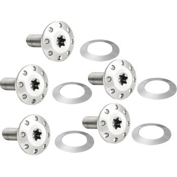 ARLEN NESS Bolt Kit - Holeshot/Front/Floating/Brake Rotor - Spoke Mount - Polished - 5 Pack 300-906