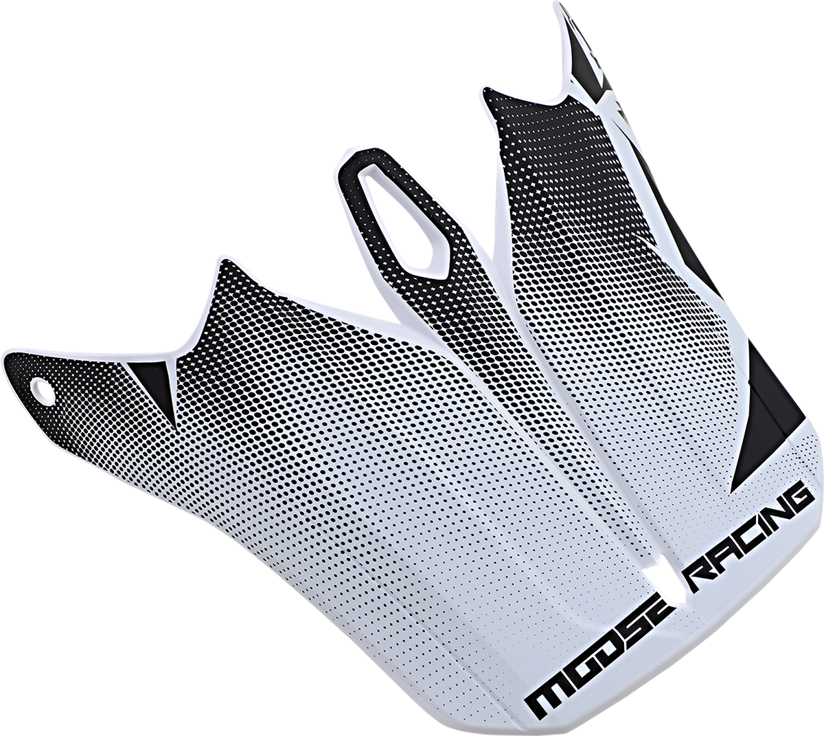 MOOSE RACING F.I. Agroid Visor Kit - White/Black 0132-1413