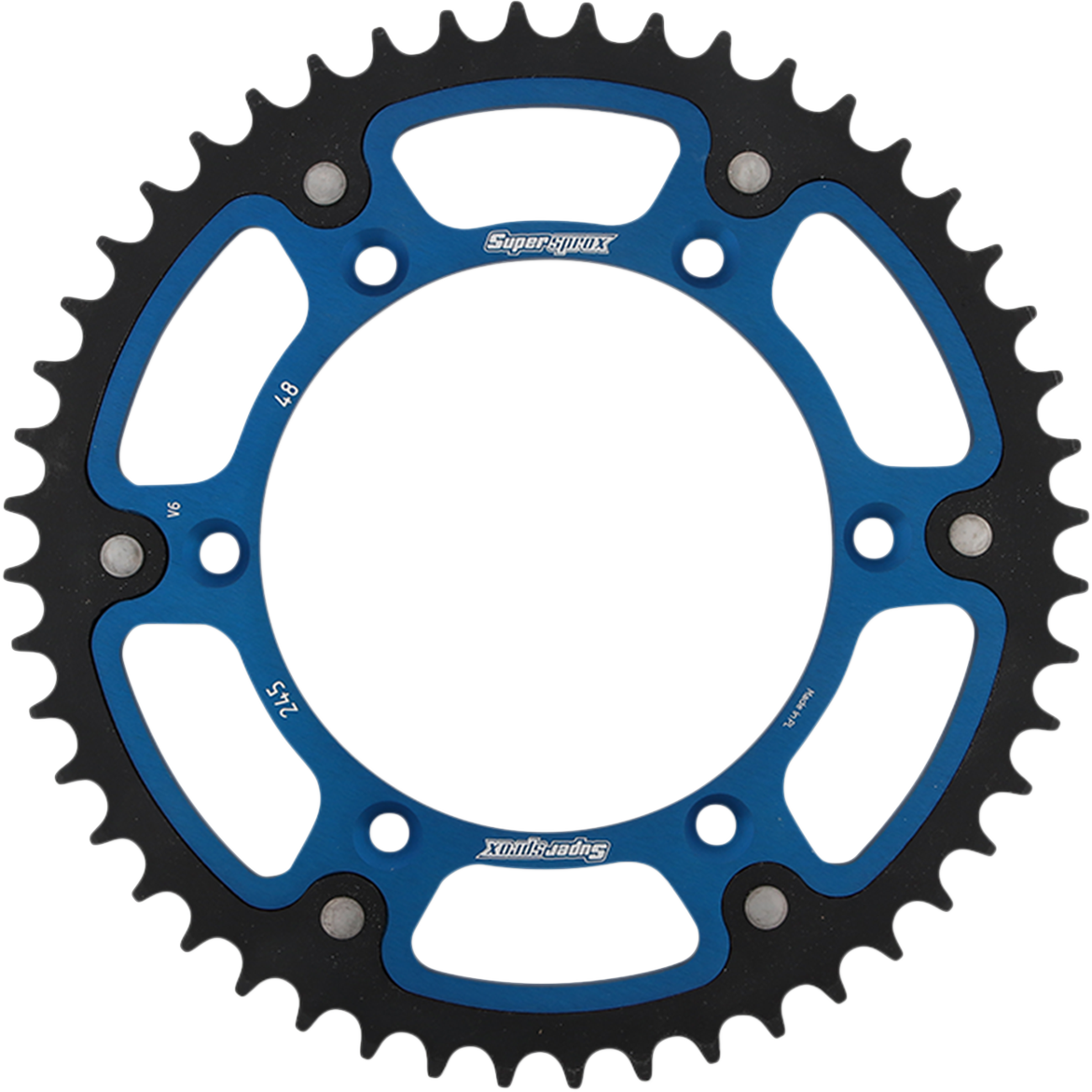 SUPERSPROX Stealth Rear Sprocket - 48 Tooth - Blue - Yamaha RST-245-48-BLU