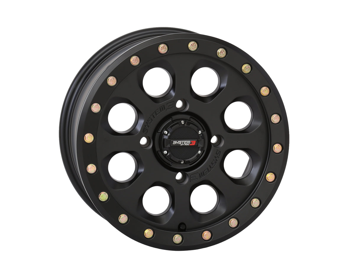 SYSTEM 3 Sb7 Bl Wheel 14x7 4+3 (+10mm) 4/137 Matte Black 14S3-7536