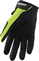 THOR Youth Sector Gloves - Acid/Black - Large 3332-1535