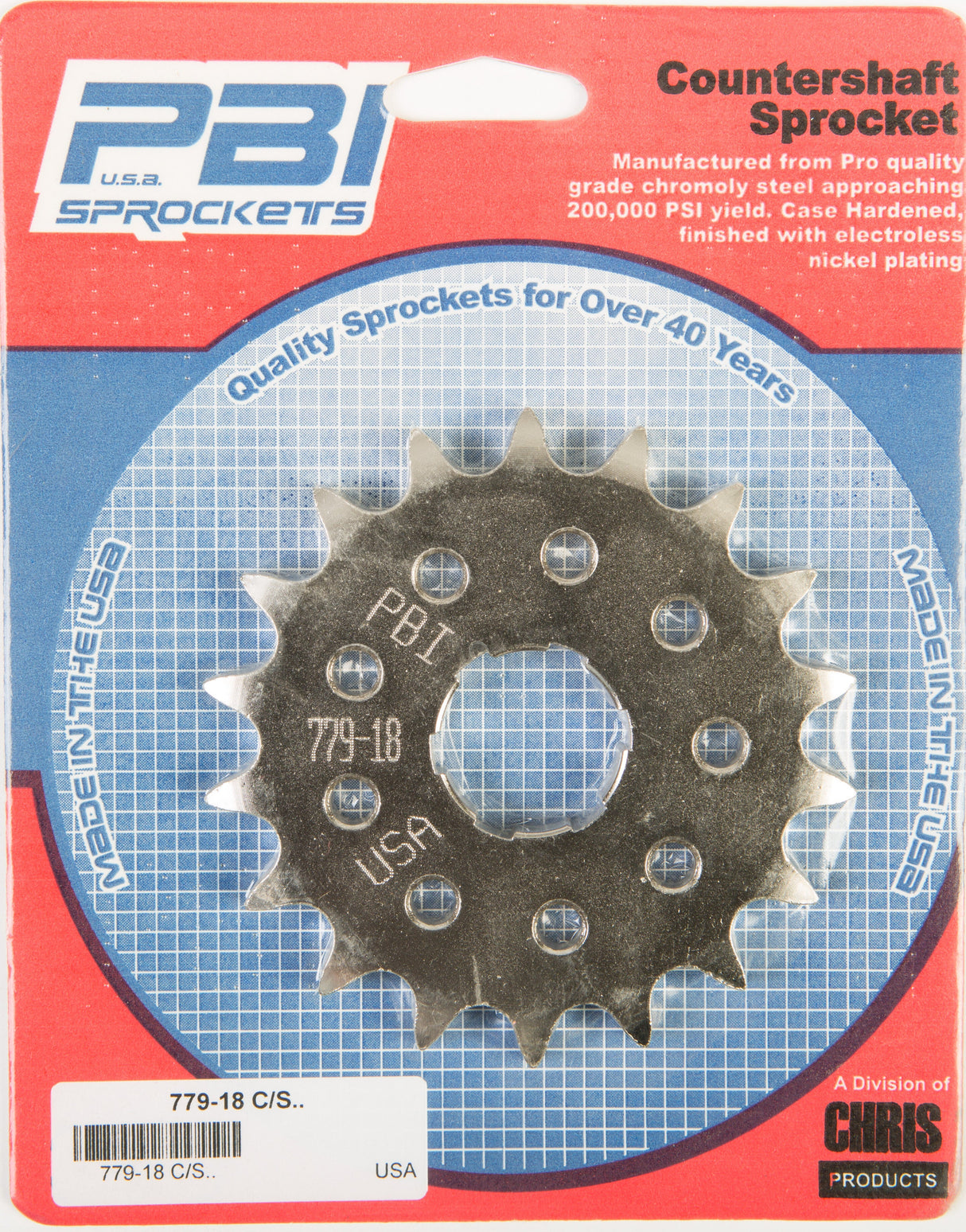 PBIFront Cs Sprocket Steel 18t-530 Yam779-18