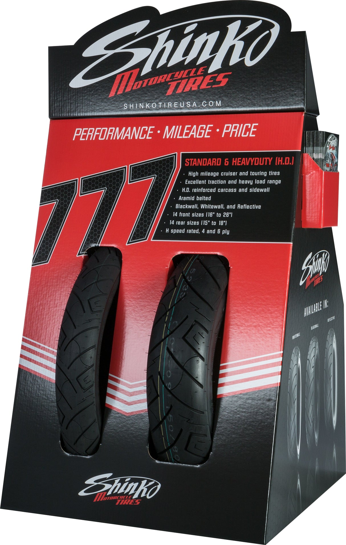 SHINKO Tire Display Shinko 777 Corrugated SHINKO DISP