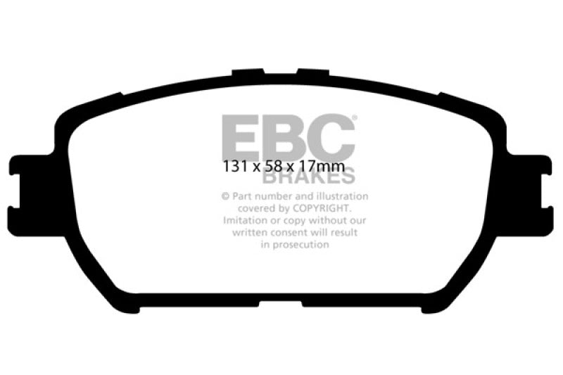 EBC 06-07 Lexus GS300 3.0 Redstuff Front Brake Pads DP31642C