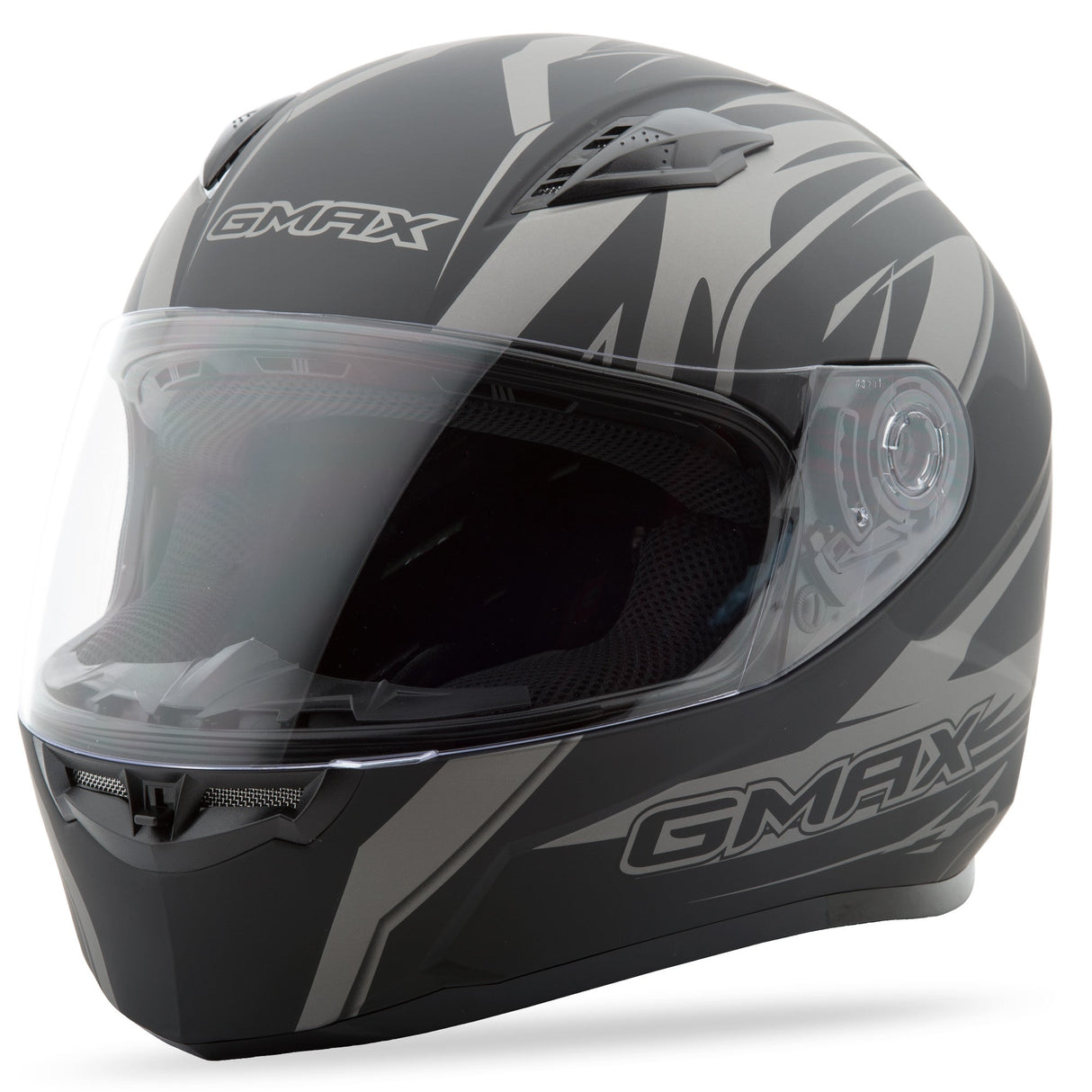 GMAX Ff-49 Full-Face Derk Helmet Matte Black/Silver Xl G7490397 F.TC-12