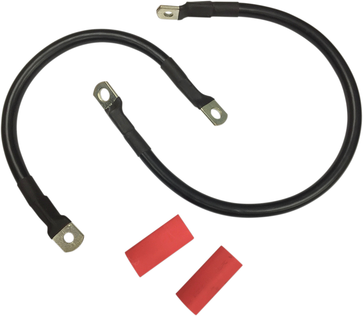 DRAG SPECIALTIES Black Battery Cable Set - '86-'03 XL E25-0091B-D3