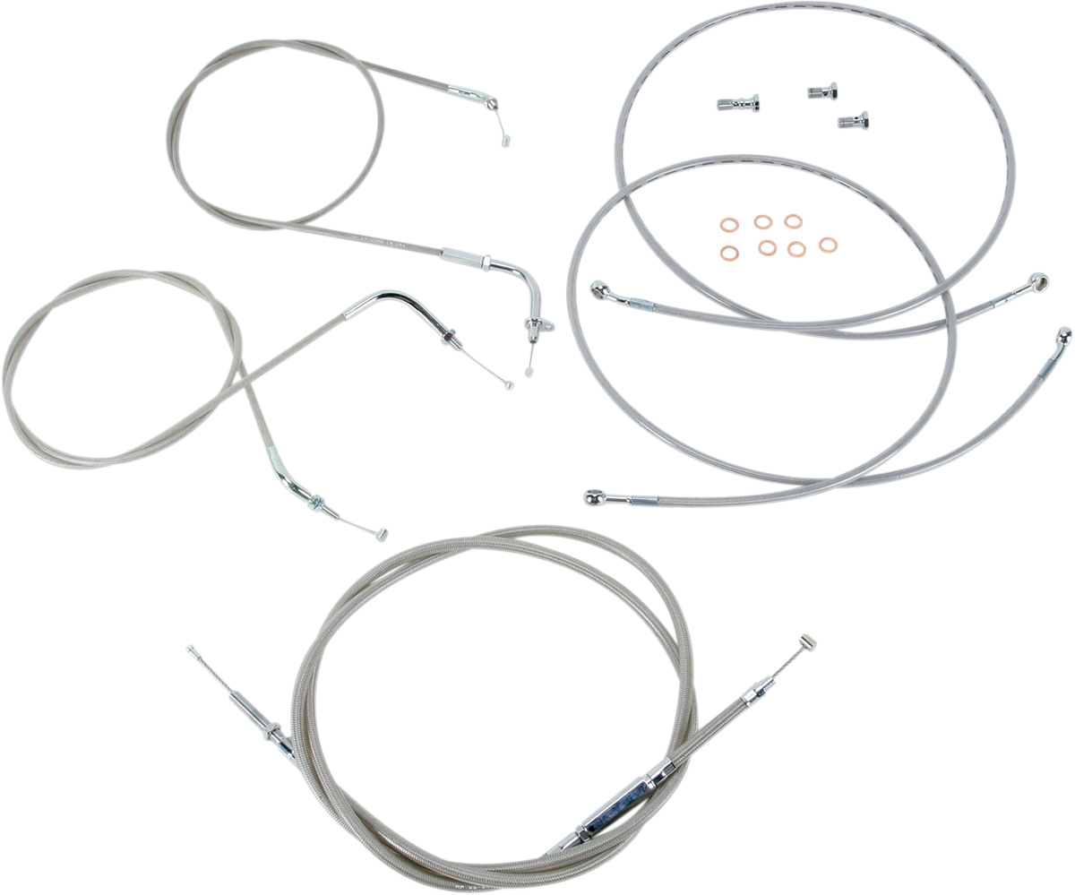 BARON Cable Line Kit - 18" - 20" - XVS1300 - Stainless Steel BA-801300KT-18