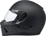 BILTWELL Lane Splitter Helmet - Flat Black Factory - Large 1004-638-104