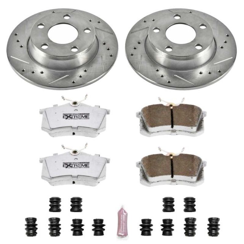 Power Stop 01-05 Audi Allroad Quattro Rear Z26 Street Warrior Brake Kit