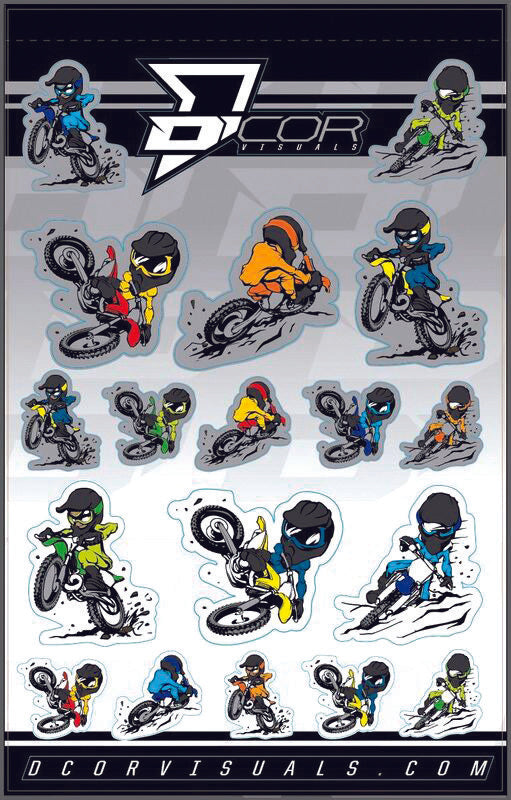 D-COR Kids Charicature Decal Sheet 4 Mil 40-90-115