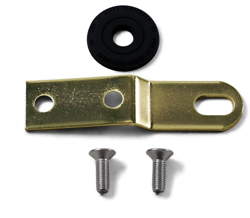 SADDLEMEN Seat Bracket - Gold - 1/4"-28 10545GOB