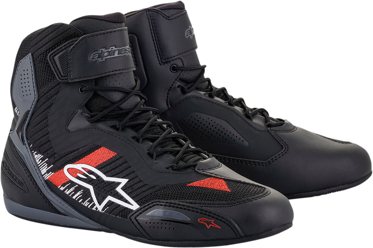 ALPINESTARS Faster-3 Rideknit® Shoes - Black/Gray/Red - US 10.5 25103191165105