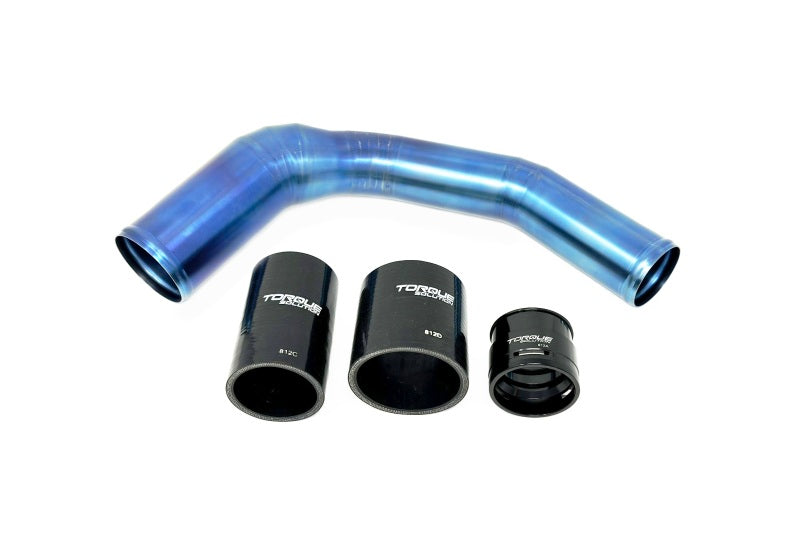 Torque Solution 2022+ Subaru WRX / 19-23 Subaru Ascent Titanium Top Mount Charge Pipe - Burnt Blue TS-SU-812BU