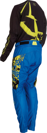 MOOSE RACING Youth Agroid Mesh Jersey - Black/Blue/Hi-Vis - XS 2912-2164