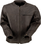 Z1R Munition Perforated Leather Jacket - Brown - XL 2810-3807