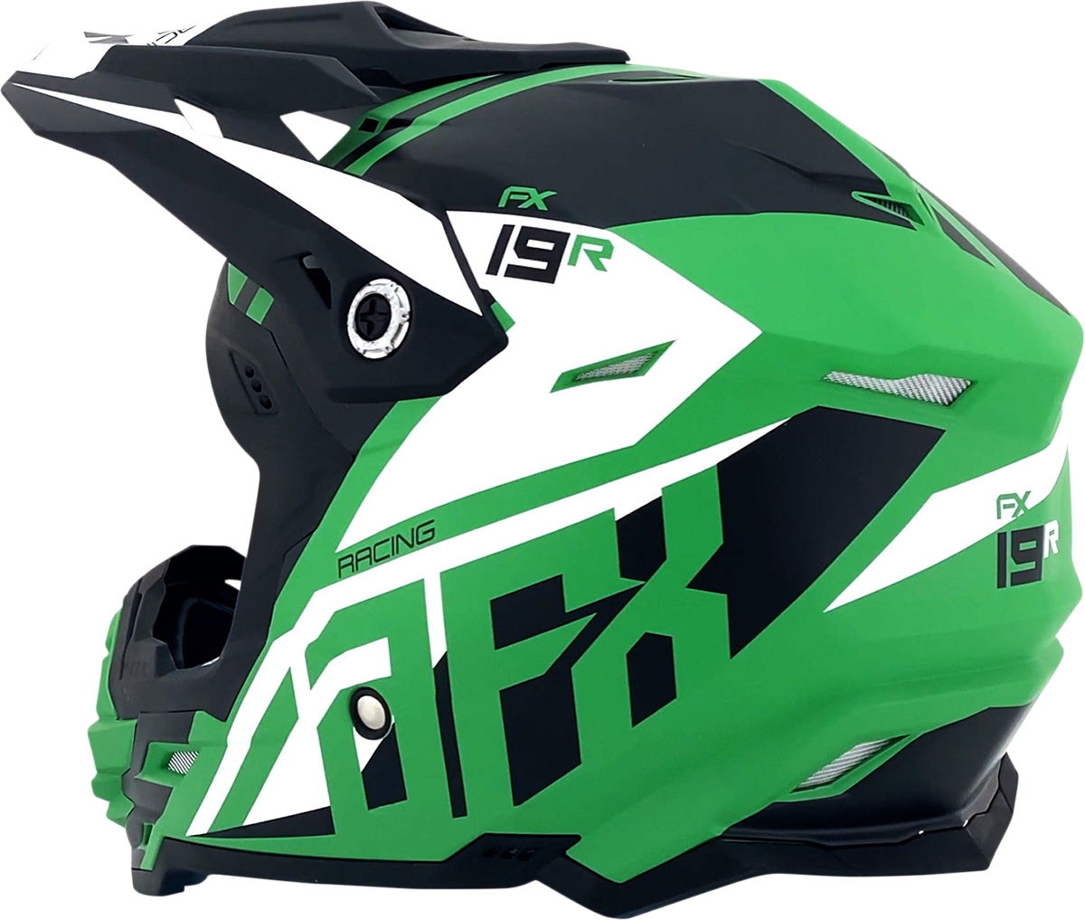 AFX FX-19R Helmet - Racing - Matte Green - Large 0110-7080