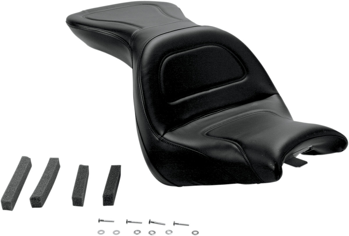 SADDLEMEN Seat - Explorer - without Backrest - Stitched - Black - VT1300R/S H03-10-029