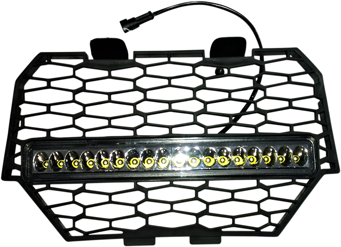 BRITE-LITES Grille Insert with 16" LED Light Bar - 16-18 RZR 1000 BL-RZRLEDGRL