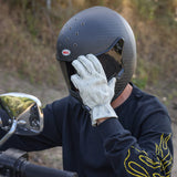 THRASHIN SUPPLY CO. Roper Leather Gloves - Bone White - Medium TRG-00-09