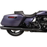 DRAG SPECIALTIES Performance Predator 2-Up Seat - Extended Reach - Solar Leather - Smooth - FLHX/FLTR '23-'24 0801-1944