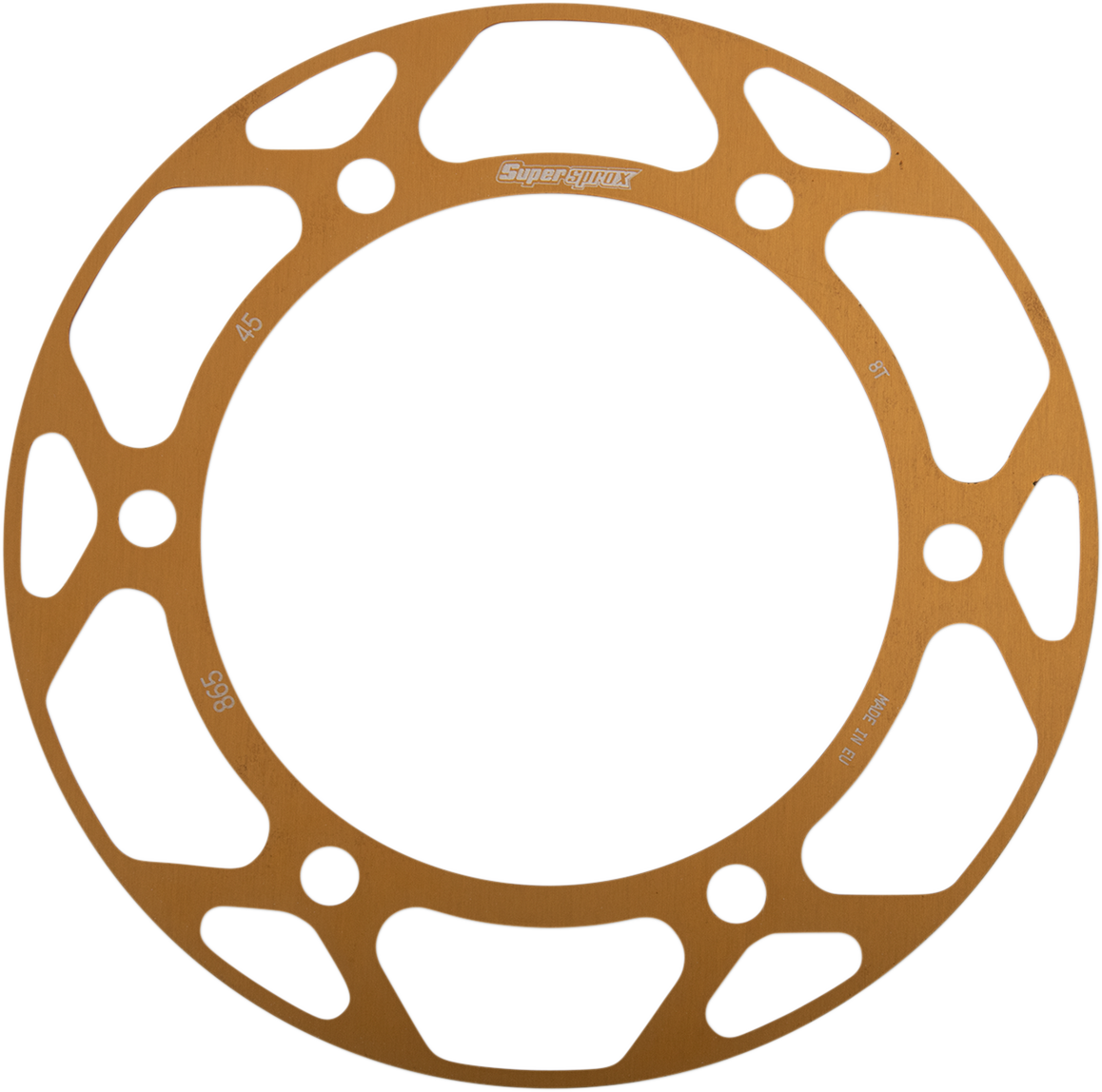 SUPERSPROX Edge Rear Sprocket Insert - Gold RACD-865-45-GLD