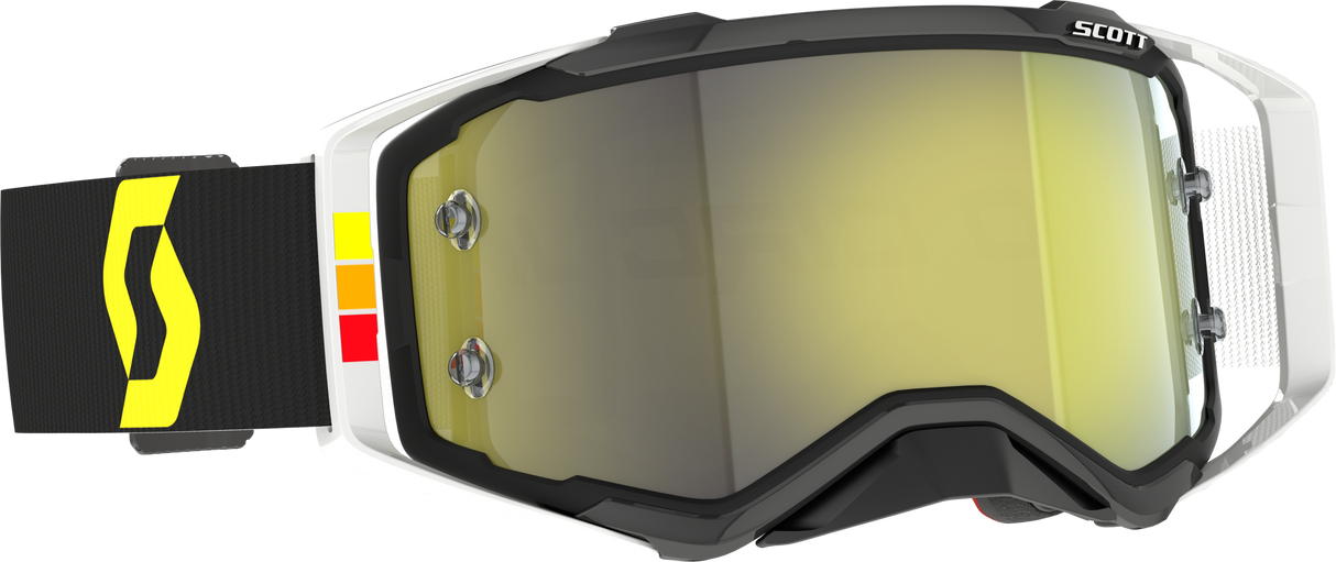 SCOTT Prospect Pro Circuit Goggle Black/White Yellow Chrome Work 285540-1007289