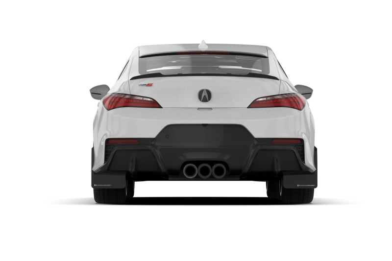 Rally Armor 23-24 Acura Integra Type S Black Mud Flap w/ White Logo MF129-UR-BLK-RD