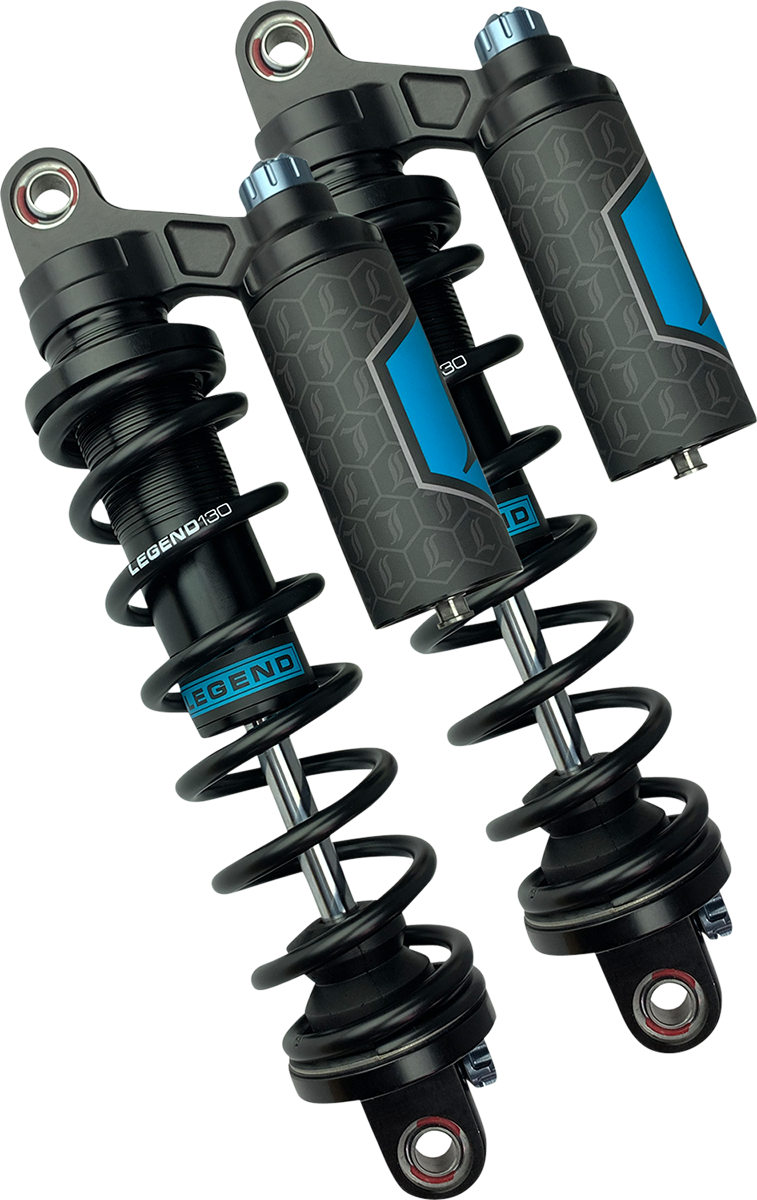 LEGEND SUSPENSION REVO ARC Piggyback Shocks - Heavy Duty - Black - 14" - '84-'00 FXR 1310-1901