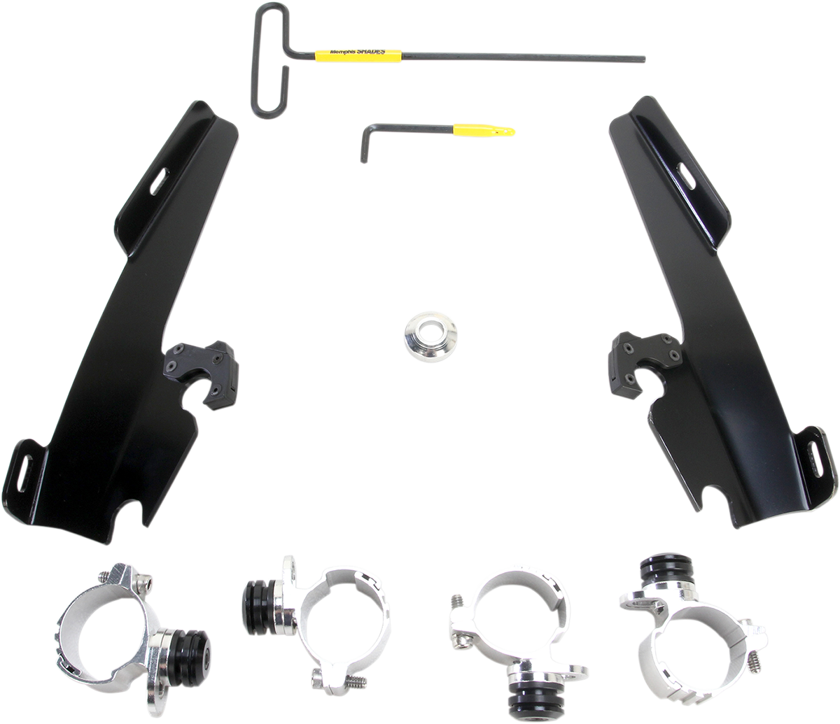 MEMPHIS SHADES Batwing - Mounting Kit - Black - XL MEB1999