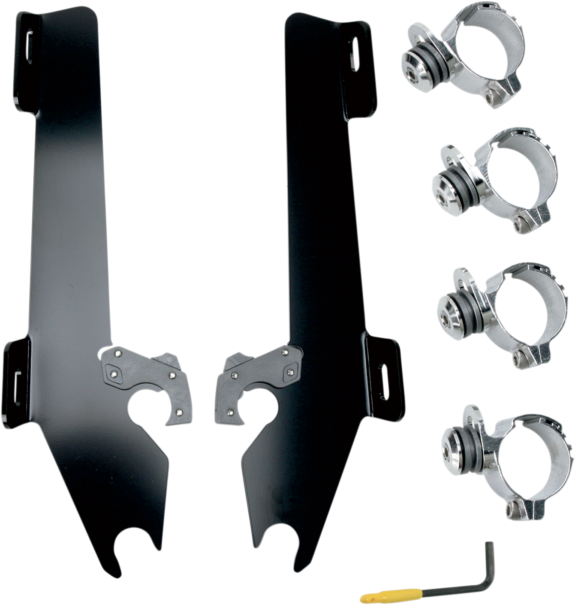 MEMPHIS SHADES Batwing Trigger Lock Mounting Kit - Stateline/Sabre - Black MEK1946