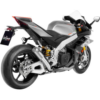 LEOVINCE LV Corsa S Slip-On Muffler - Titanium - Aprilia RSV4 Tuono V4 1811-4842
