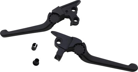 POWERSTANDS RACING Lever Set - Anthem - Harley Davidson - Black 12-00666-22