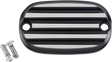 JOKER MACHINE Master Cylinder Cover - Finned - Black/Silver 08-01-2002