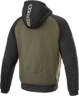 ALPINESTARS Chrome Hoodie - Black/Green - XL 4200918-1681-XL