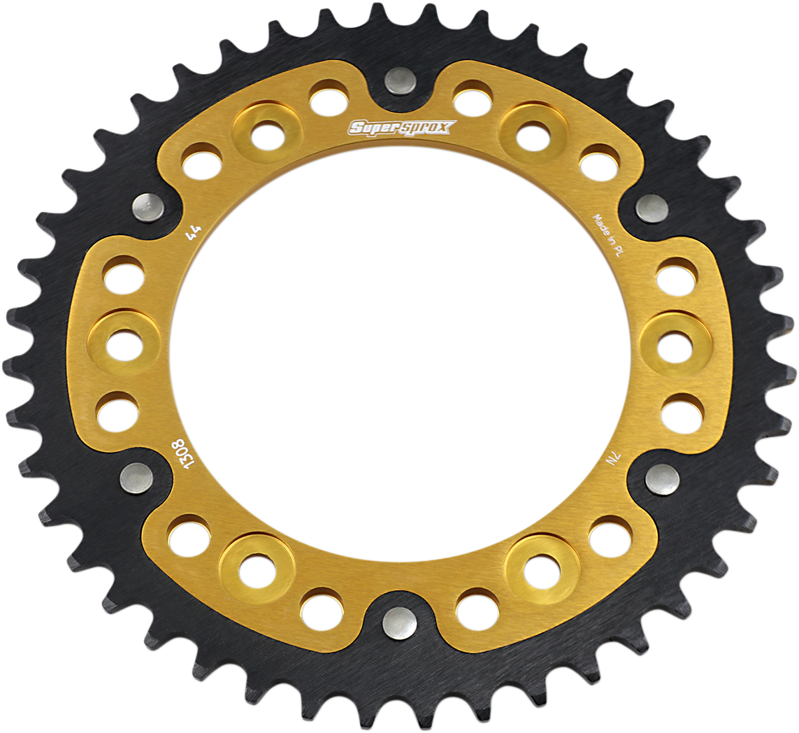 SUPERSPROX Stealth Rear Sprocket - 44 Tooth - Gold - Honda RST-1308-44-GLD