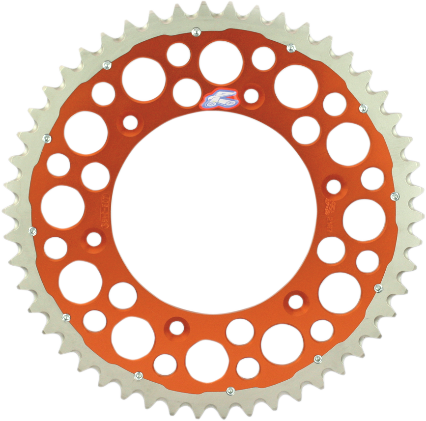 RENTHAL Twinring™ Rear Sprocket - 48 Tooth - Orange 2240-520-48GPOR