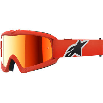 ALPINESTARS GOGGLES Youth Vision Goggle - Corp - Orange - Red Mirror 5140225-480