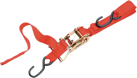 Parts Unlimited 1" Ratchet Tied Down - Assist - Red 3920-0075