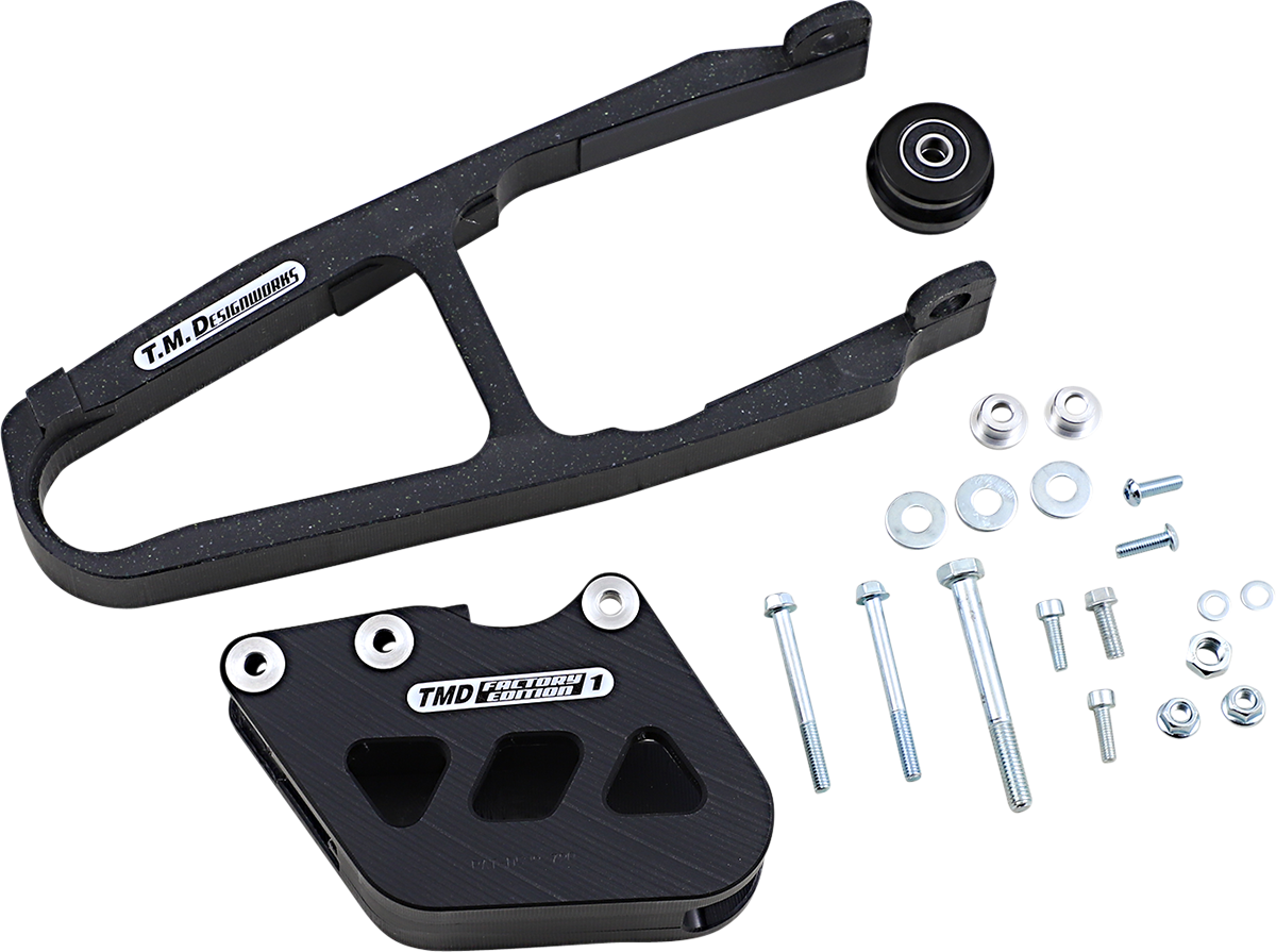 T.M. DESIGNWORKS Chain Guide/Slider - Yamaha - Black YCP-YZK-BK