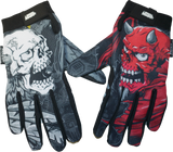 LETHAL THREAT Good N Evil Skulls Gloves - Black - XL GL15021XL