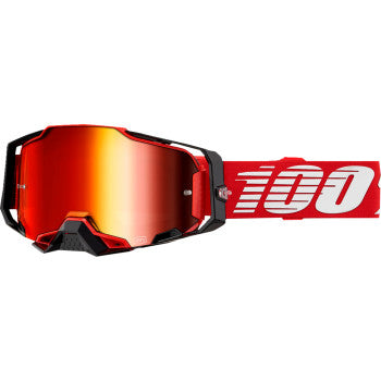 100% Armega Goggle - Red - Red Mirror 50005-00033