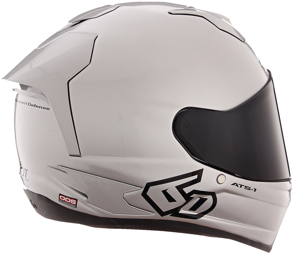 6D ATS-1R Helmet - Gloss Silver - Medium 30-0996