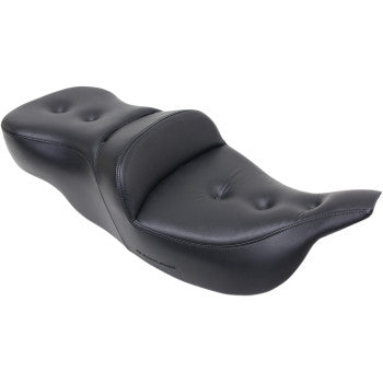 SADDLEMEN Pillow Top Roadsofa Seat - Heated - Black 897-07-181HCT