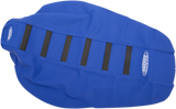 SDG 6-Ribbed Seat Cover - Black Ribs/Blue Top/Blue Sides 95956KBB