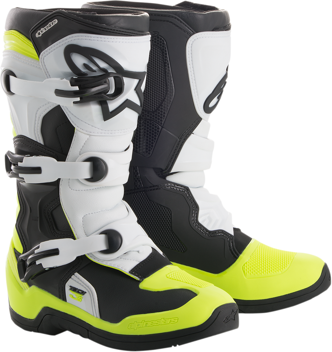 ALPINESTARS Tech 3S Boots - Black/White/Fluorescent Yellow - US 8 2014018-125-8