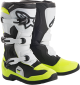 ALPINESTARS Tech 3S Boots - Black/White/Fluorescent Yellow - US 8 2014018-125-8