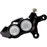 PERFORMANCE MACHINE (PM) Caliper - 137 X 4B - Right - Black Anodized with Clear Bore Caps 0053-2958-MC